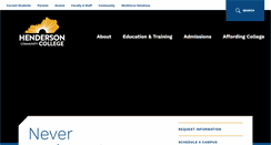 Desktop Screenshot of henderson.kctcs.edu