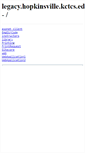 Mobile Screenshot of legacy.hopkinsville.kctcs.edu